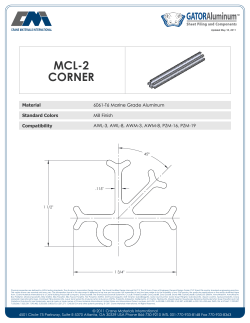 MCL-2 Drawings - Spec Sheet - Promal Concept SRL Promal