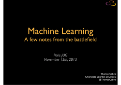1-Dataiku - Paris JUG - ML