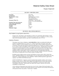 Material Safety Data Sheet