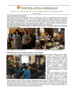 Summer 2013 - North Carolina Partners of the Americas