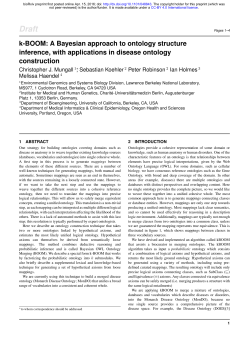 k-BOOM: A Bayesian approach to ontology structure