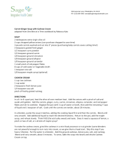 Carrot-ginger soup - Sage Integrative Health