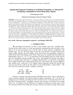 Spatial and Temporal Variations of Acid Rain