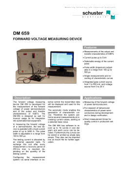659 DM dbe - Schuster Elektronik GmbH