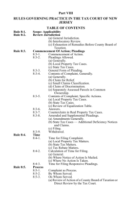 Part VIII RULES GOVERNING PRACTICE IN THE