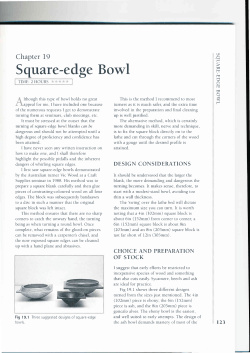 Sqrare-edge Bowl - Houtdraaien Haarlemmermeer