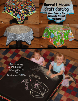 Barrett House Craft Catalog