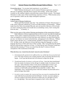 Leininger Selected Themes from Biblical through Medieval History