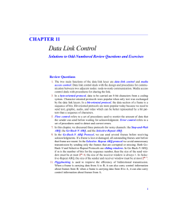 CHAPTER 11 Data Link Control