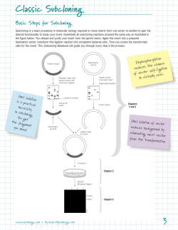 Subcloning Notebook Guide, BR152