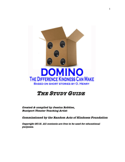 the study guide - Random Acts of Kindness Foundation