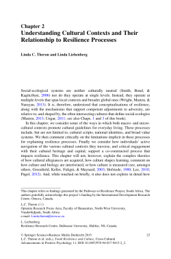 Understanding Cultural Contexts and Their Relationship to