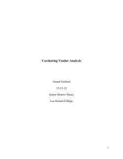 Carsharing Vendor Analysis - Western Michigan University