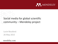 Selling Mendeley to Institutions