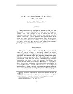 The Sixth Amendment and Criminal Sentencing