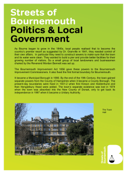 As Bourne began to grow in the 1840s, local people realised that to