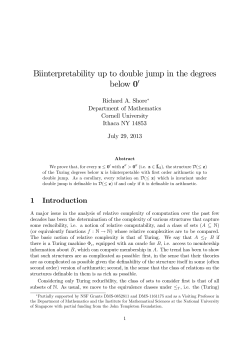 Biinterpretability up to double Tump in the degrees below !