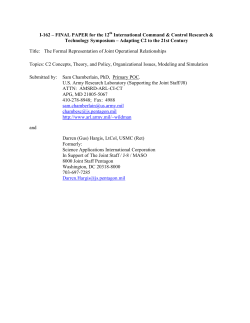 I-162 - Command and Control Research Portal