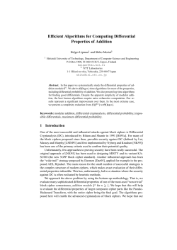 Efficient Algorithms for Computing Differential Properties of Addition