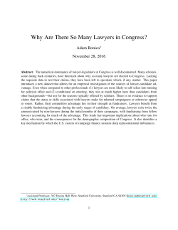 Why Are There So Many Lawyers in Congress?