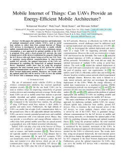 Mobile Internet of Things: Can UAVs Provide an Energy
