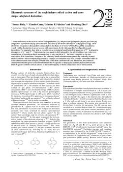 Electronic structure of the naphthalene radical cation and some