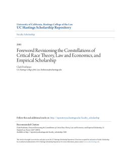 Foreword Revisioning the Constellations of Critical Race Theory