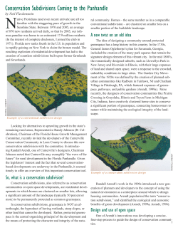 Conservation Subdivisions Coming to the Panhandle