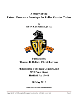 A Study of the Patron Clearance Envelope for Roller Coaster Trains