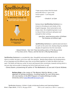 Spellbinding Sentences flyer/sell sheet