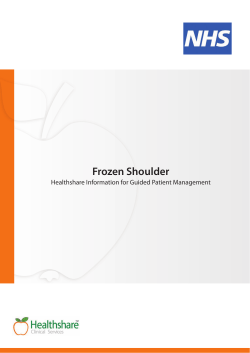 Frozen Shoulder