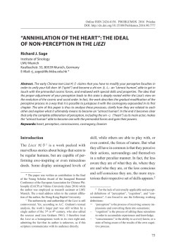 aNNIhIlaTION OF ThE hEarT - Vilnius University Journals