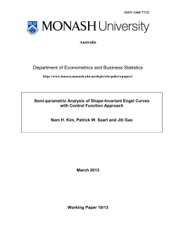 Semi-parametric analysis of shape