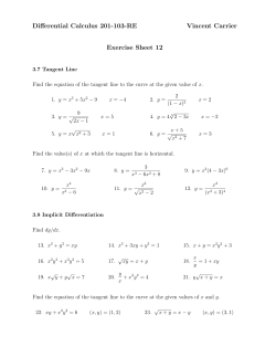 Exercise Sheet 12