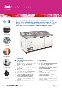 Jade pizza counter - Williams Refrigeration