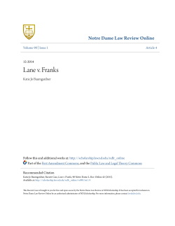 Lane v. Franks - NDLScholarship