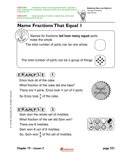 Name Fractions That Equal 1