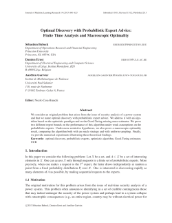 Optimal Discovery with Probabilistic Expert Advice