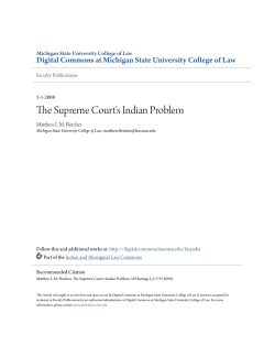 The Supreme Court`s Indian Problem