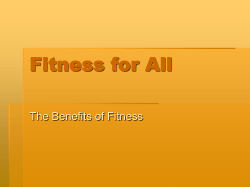 Fitness for All - Wellness Proposals