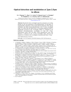 Optical detection and modulation at 2&micro;m