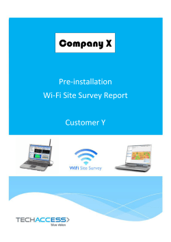 Exemple Wireless Site Survey report