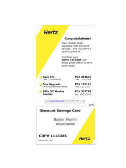 Hertz 2015 - Baylor Line Foundation