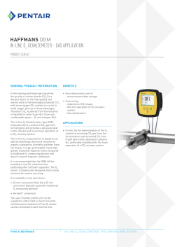 HAFFMANS OGM IN-LINE O GEHALTEMETER