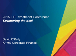 KPMG Screen Template Title style in Arial Bold Sentence case 30pt