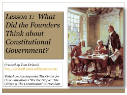 Lesson 1 - We The People Prep