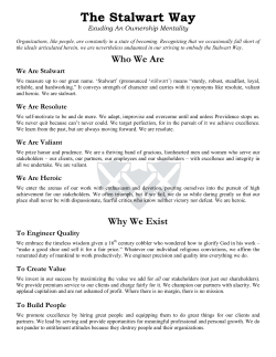 The Stalwart Way - Stalwart Systems