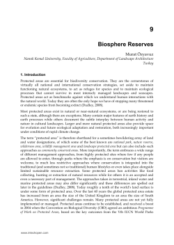 Biosphere Reserves