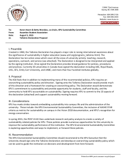 I. Preamble II. Proposal III. Considerations IV. Recommendation