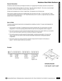 the JMP Stainless Steel Tops PDF
